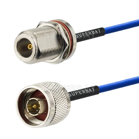 rf coaxial cable rg rg  loss flexible semi rigid cable   male  female connector