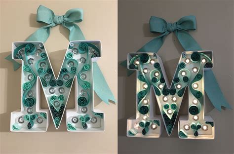 quilling letter    marquee love monogram letter