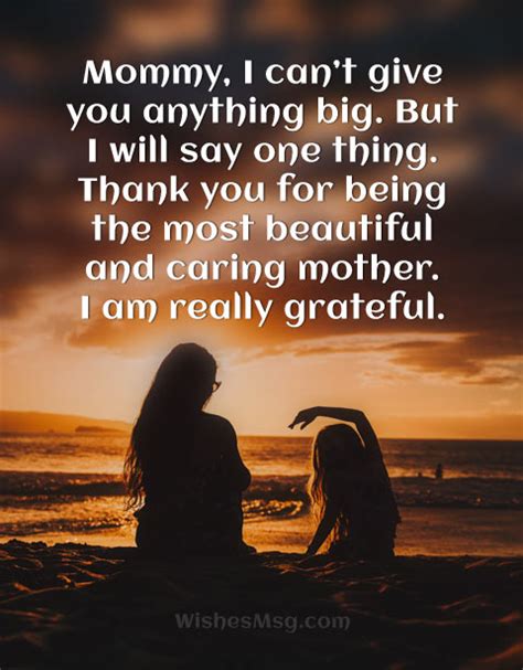 thank you message for mom sweet thank you mom quotes