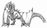 Dragon Elder Brute Mhe Monster Hunter Deviantart Concept Wallpaper sketch template