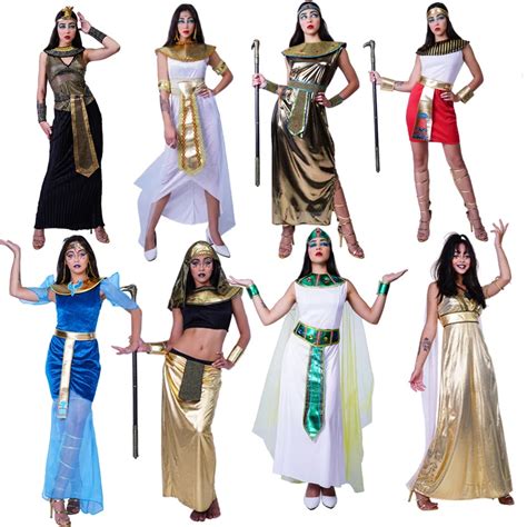 New Ancient Egyptian Pharaoh Queen Costume Cosplay Carnival Cleopatra