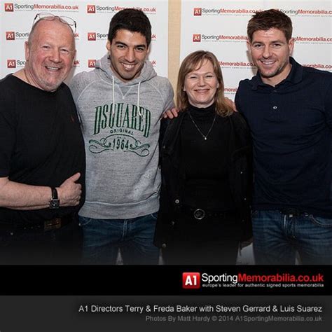 Luis Suarez And Steven Gerrard Exclusive Signing Session A1 Sporting