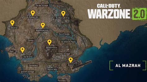 pois  land  al mazrah  warzone  pro game guides