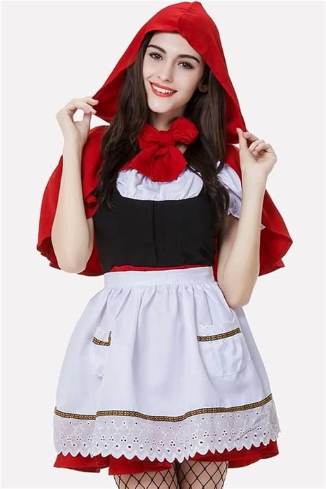 red adults red riding hood cosplay costume hot costume