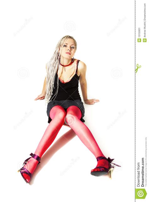 sexual girls in pink stockings stock image image 13155931