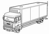 Container Truck Coloring Pages Transportation Land Pitara Kids sketch template