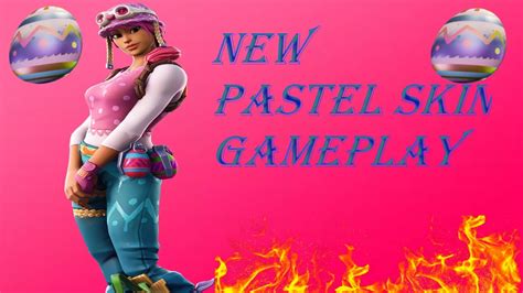 Fortnite New Pastel Skin Victory Royale Gameplay Youtube