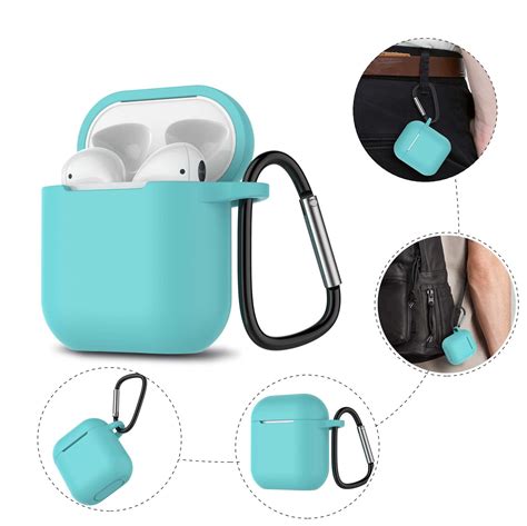 airpods silicone case airpods case  keychain njjex shockproof protective premium silicone