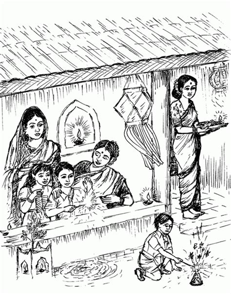 diwali colouring pages family holidaynetguide  family holidays