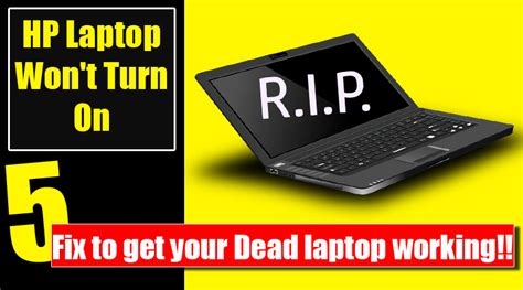 fix hp laptop wont turn   plugged   complete guide