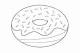 Donut Doughnut Template sketch template