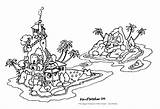 Coloring Island Islands Pages Gilligans Book Spontoon Template Atoll Keys sketch template