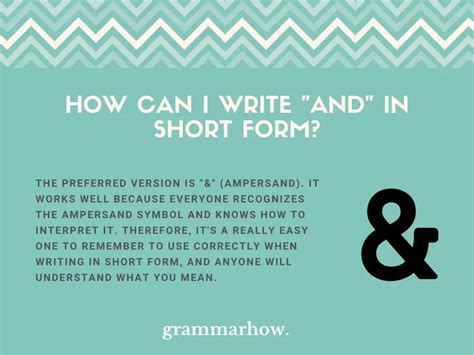 ways  write   short form