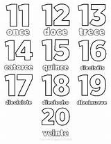 20 Coloring Pages Numbers Spanish Template sketch template