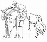 Horse Jumping Coloring Pages Riding Drawing Show Printable Horseback Racing Rider Color Game Horses Colouring Print Getcolorings Getdrawings Farm Drawings sketch template