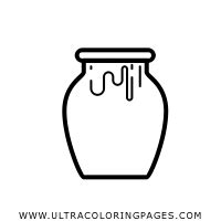 honey jar coloring page ultra coloring pages