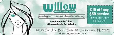 willow salon wwwwilloworganicsaloncom health  wellness organic