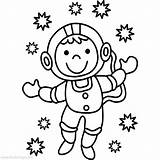 Astronaut Xcolorings Waving 1280px sketch template