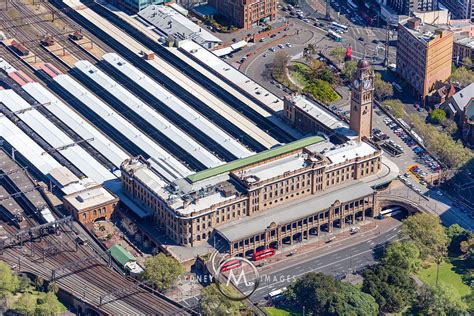 aerial stock image central railway station