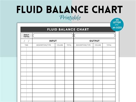 fluid balance chart fluids intake  output record intake  output