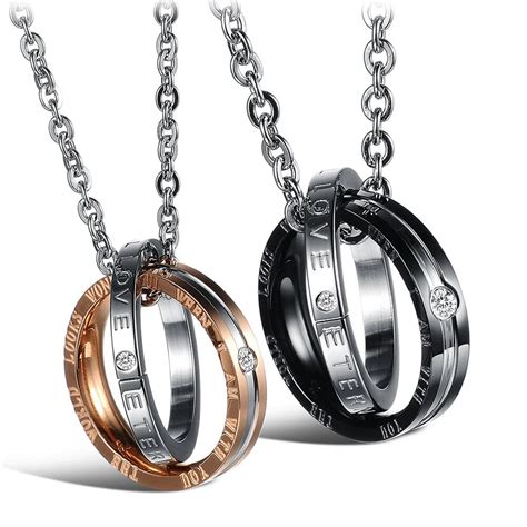 fashion men jewelry stainless steel chain necklaces and pendants eternal