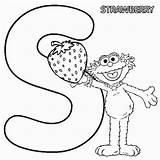 Coloring Pages Letter Preschool Library Clipart Sesame Street sketch template