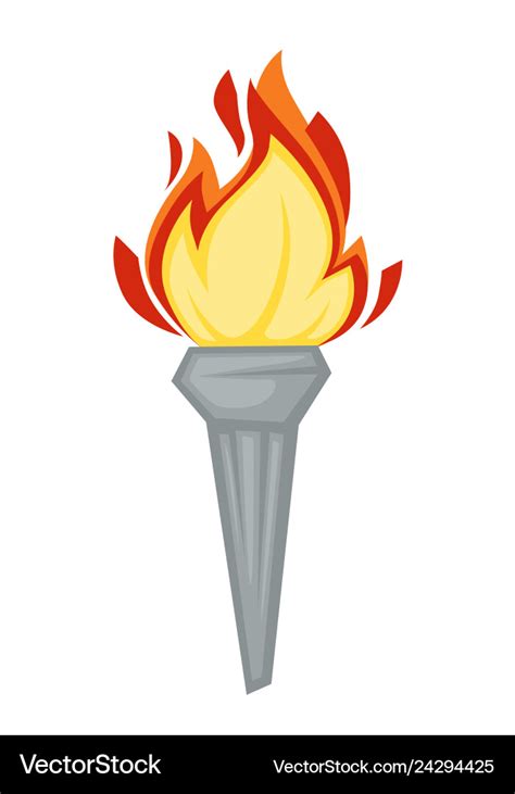 torch greek symbol olympic games attribute fire