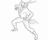 Coloring Fist Iron Marvel Pages Capcom Vs Spiderman Ultimate Ironfist Printable Character sketch template