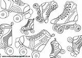 Roller Skates Skating Coloring Pages Kids Colouring Derby Sheets Choose Board Getcoloringpages Puzzles Montage Boot sketch template
