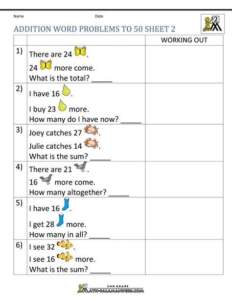 grade addition worksheets