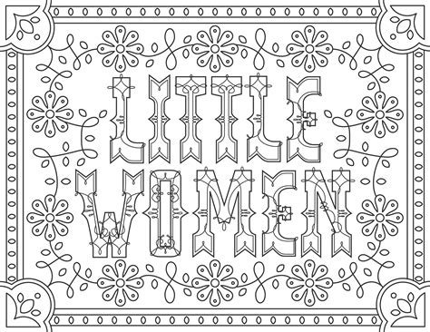 little women movies adult coloring pages