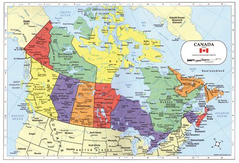 canada map placemat