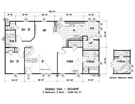 mobile home floor plans double wide kelseybash ranch