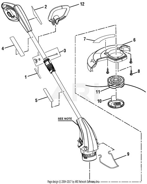Homelite Ut41113 String Trimmer Edger Parts Diagram For General Assembly