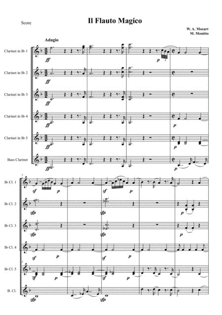 magic flute ouverture   sheet musicsheetsorg