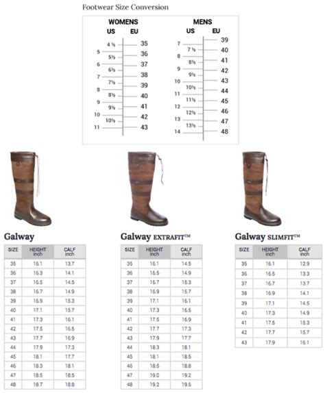 dubarry boot size chart greenbushfarmcom