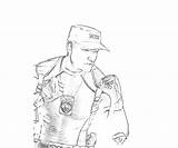 Mortal Stryker Combat Kurtis Coloring Pages Back Weapon Another Surfing sketch template