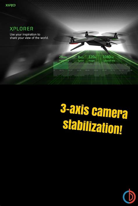 xiro xplorer  quadcopter aerial drone  axis gimbal  gopro xire gopro camera