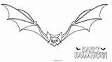 Bat Coloring Pages Halloween Printable Kids sketch template