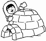 Igloo Coloring Eskimo Colorear Coloringpagesfortoddlers Dibujos Hiver Eskimos Esquimal Kolorowanki Esquimau Malvorlage Maternelle Ausmalbild Inuit Malvorlagen Polaire Kunjungi Norte Zima sketch template