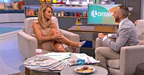 amanda holden almost flashes on lorraine after discussing creased