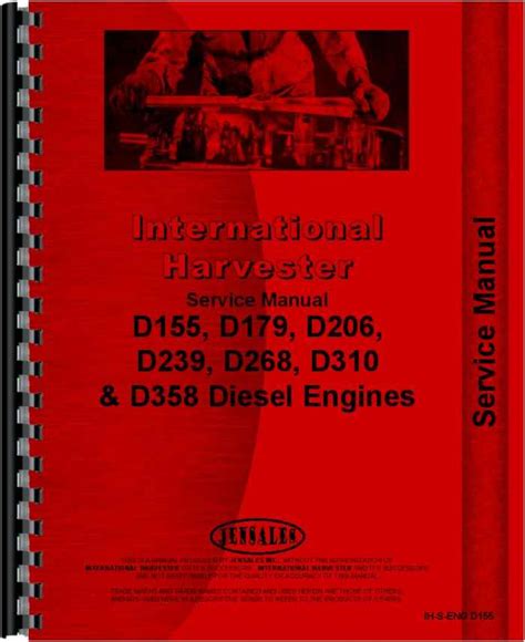 international harvester  tractor engine service manual