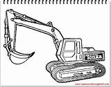 Excavator Pdf sketch template