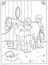 Paarden Kleurplaten Kleurplaat Pferde Horses Manege Reiterhof Playmobil Coloriage Grooming Paard Ausdrucken Reiten Malen Colorbook Vind Malvorlagen Reiterin Worksheet sketch template