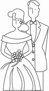 Coloring Wedding Pages Colouring Printable Book Print Boda Kids Bruidegom Couple Bride Bruid Children Flower Flowers Mariage sketch template