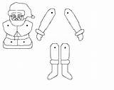 Kerstman Trekpop Hoog sketch template