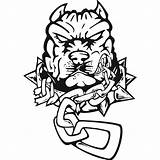 Dog Pitbull Angry Drawing Chain Decal Wall Dogs Chunky Sticker Animals Drawings Stickers Pitbulls Thug Life Getdrawings Size sketch template