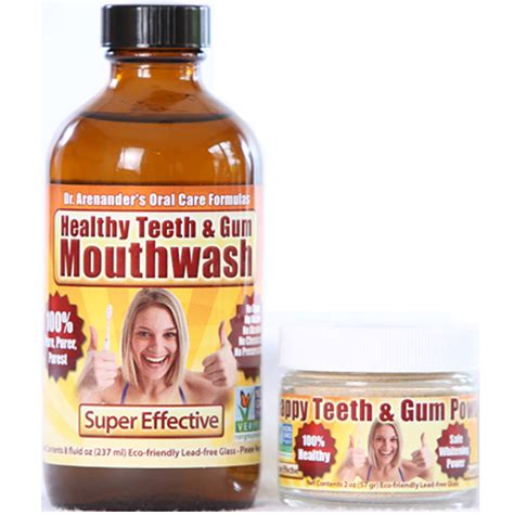 organic mouthwash  tooth powder kit  receding gums gum disease inflammation anti