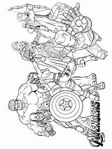 Avengers Avangers Mightiest Earths Dow Superhero sketch template