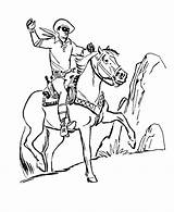 Ranger Lone Tonto Library Clipart sketch template